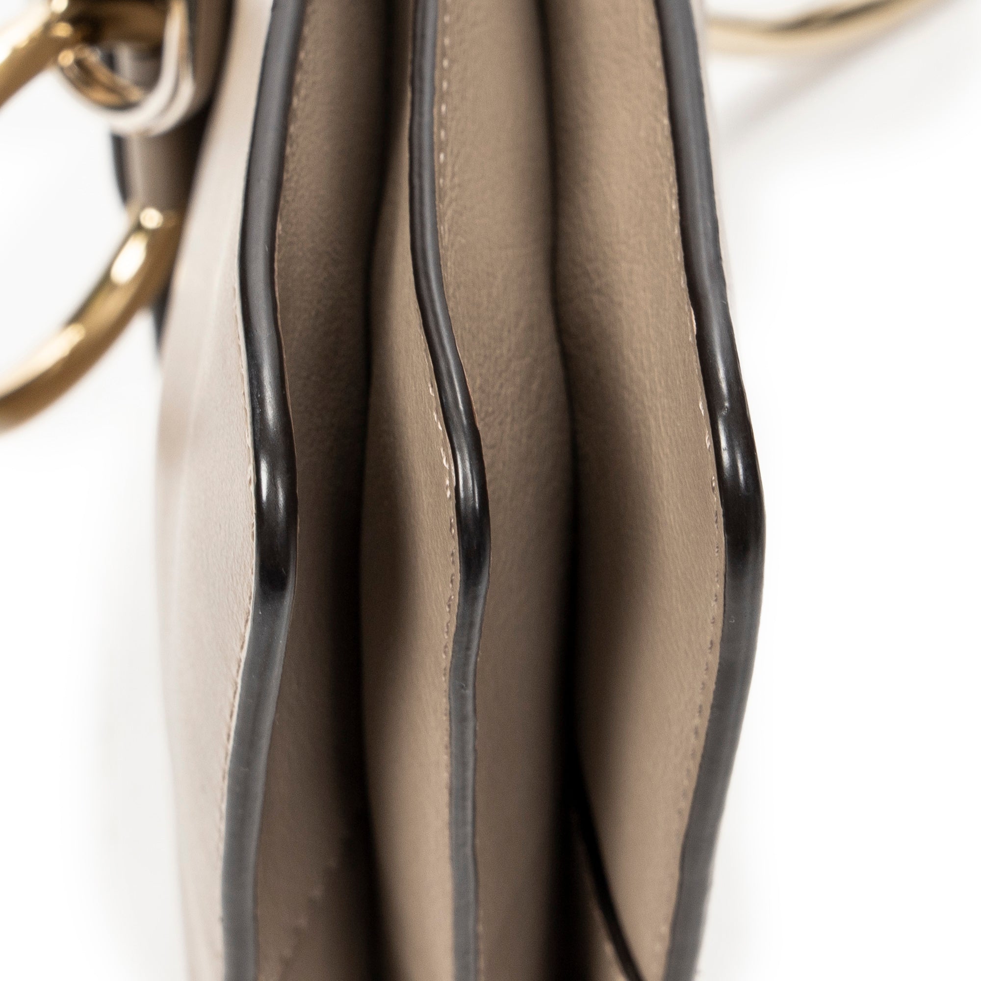 Shoulder Bag Small Faye Bracelet Bag Taupe Calfskin Leather