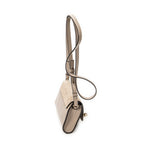 Shoulder Bag Mini Faye Taupe Calfskin Leather