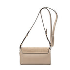 Shoulder Bag Mini Faye Taupe Calfskin Leather