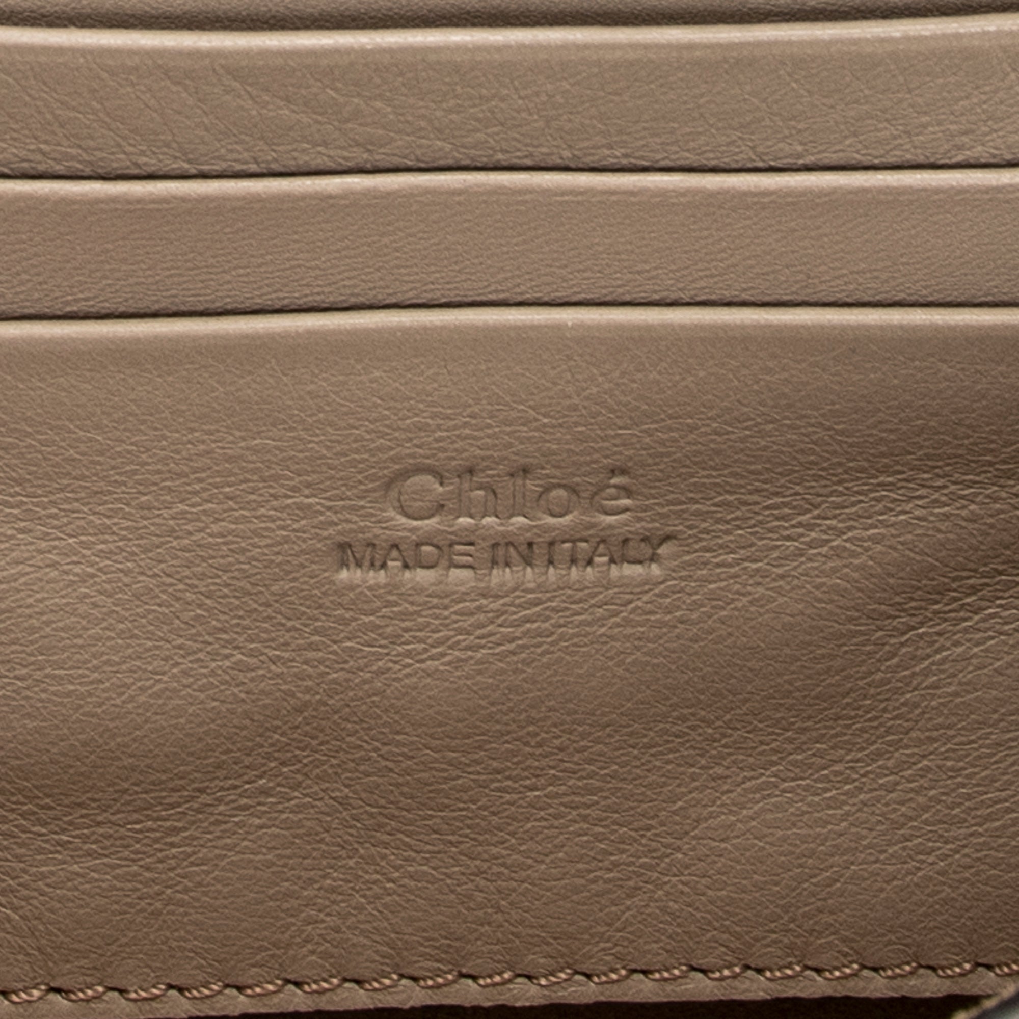 Shoulder Bag Mini Faye Taupe Calfskin Leather