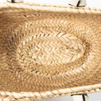 Shoulder Bag Mini Marcie Basket Natural Woven Raffia Canvas