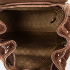 Backpack Mini Bamboo Backpack Brown Suede Leather
