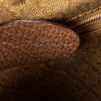 Backpack Mini Bamboo Backpack Brown Suede Leather