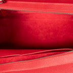 Shoulder Bag Small Cabas Rive Gauche Red Grained Calfskin Leather