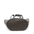 Shoulder Bag Bucket Tote Black Macadam Coated Canvas