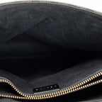 Shoulder Bag Shopping Tote Black Macadam Coated Canvas