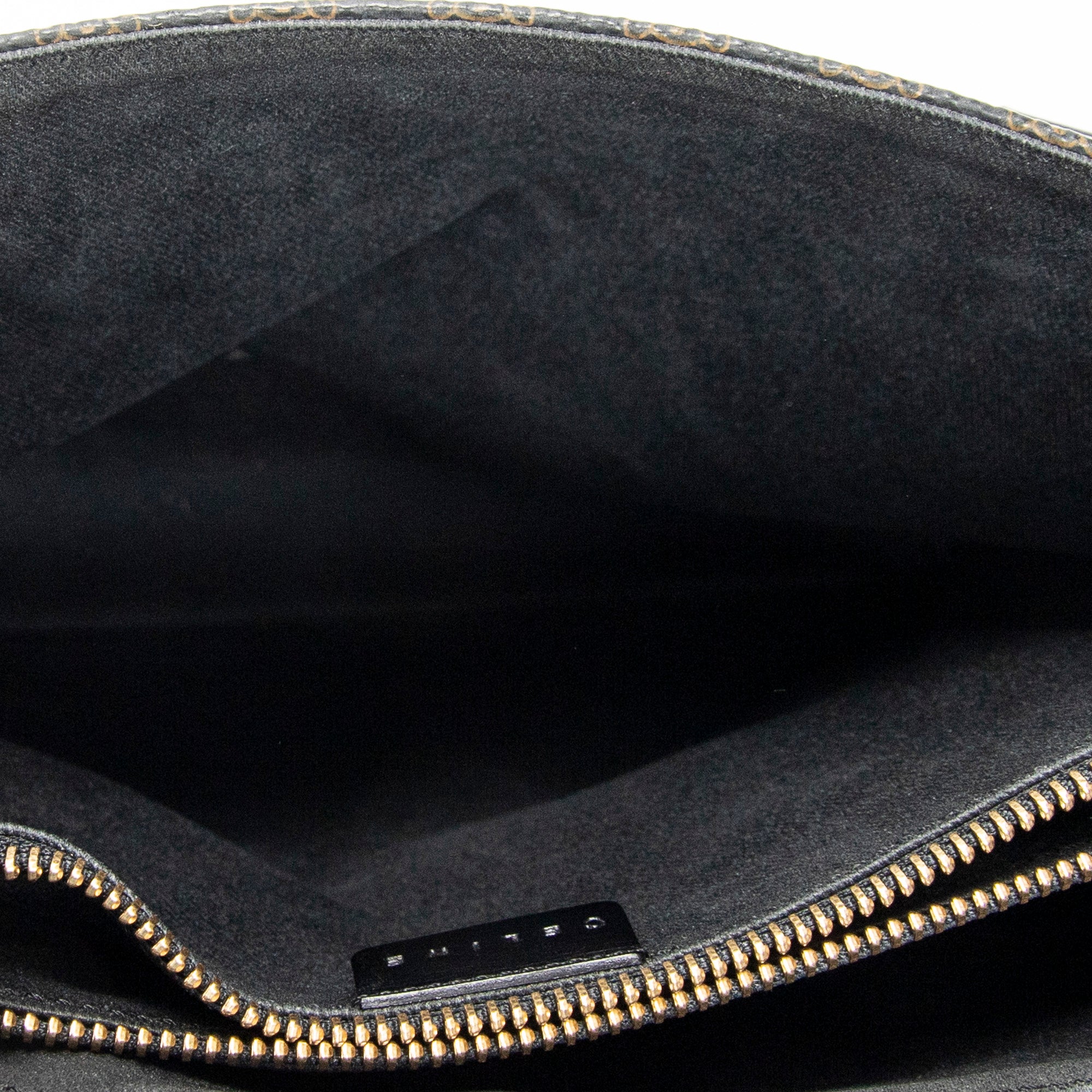 Shoulder Bag Shopping Tote Black Macadam Coated Canvas