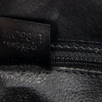 Handbag Zip Top Handle Black Macadam Coated Canvas