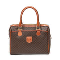 Bolso de mano Boston pequeño de lona revestida Macadam marrón