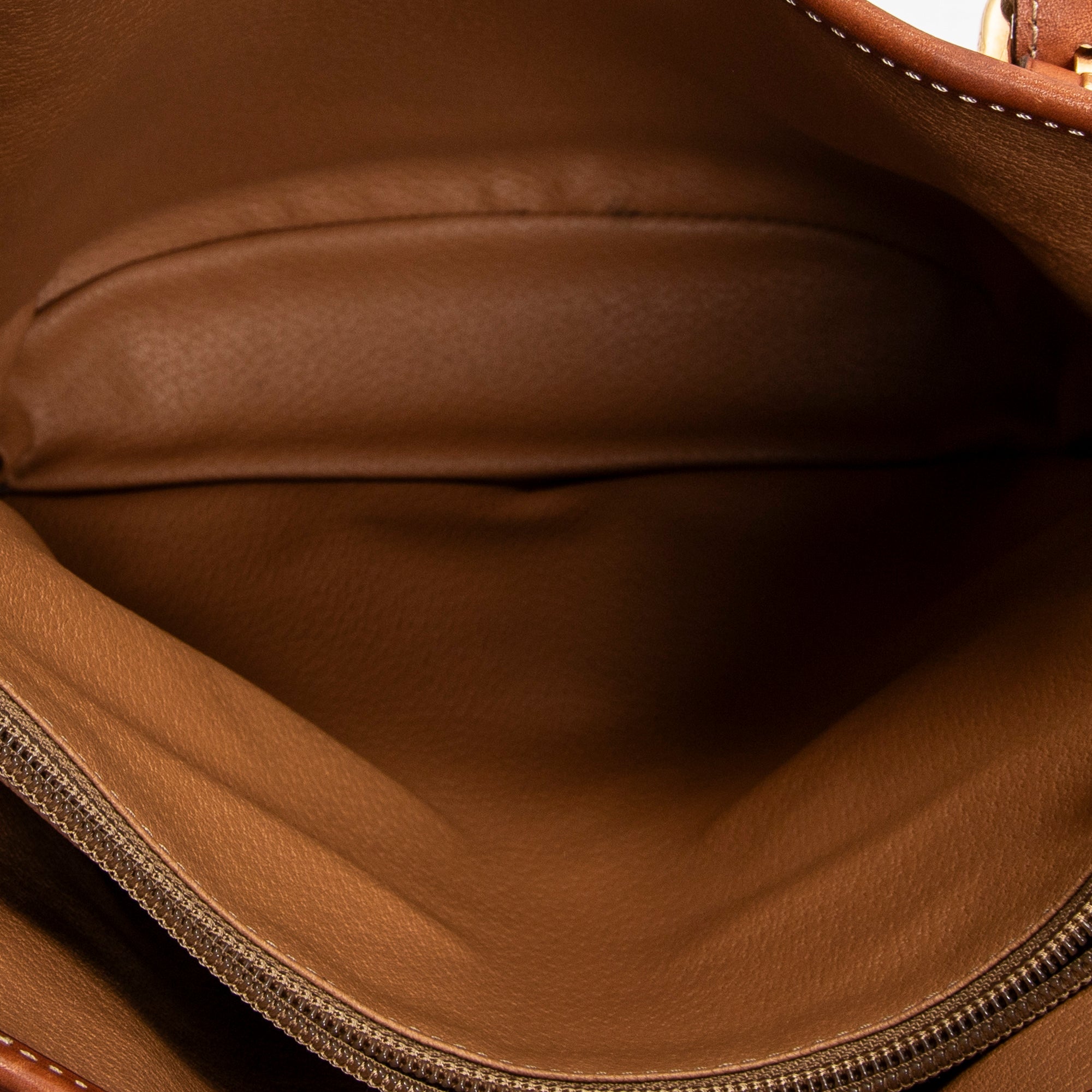 Bolso de hombro tipo cubo Macadam de lona revestida marrón