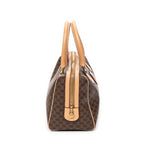 Handbag Small Boston Beige Macadam Coated Canvas