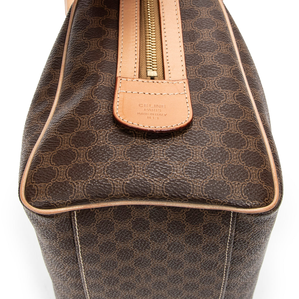 Handbag Small Boston Beige Macadam Coated Canvas