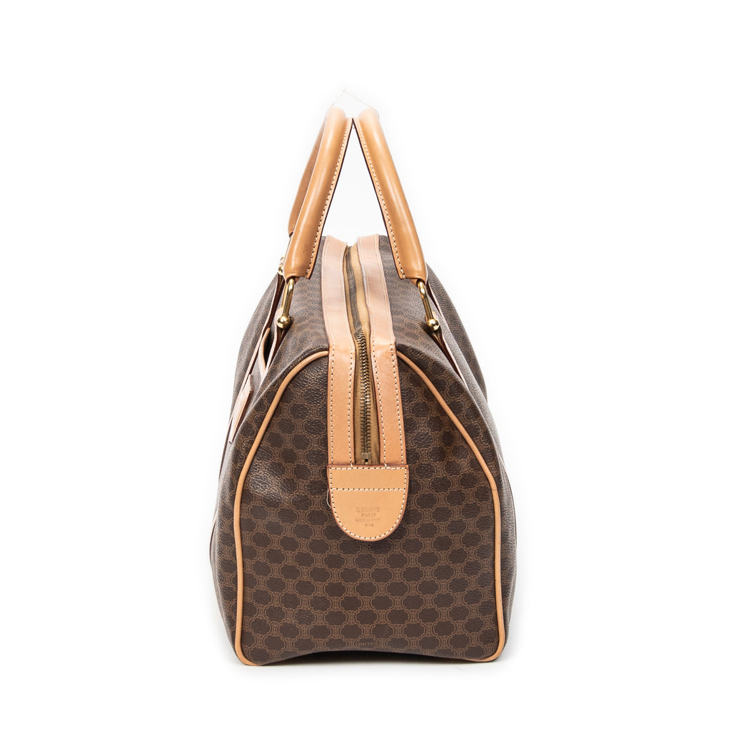 Handbag Medium Boston Beige Macadam Coated Canvas
