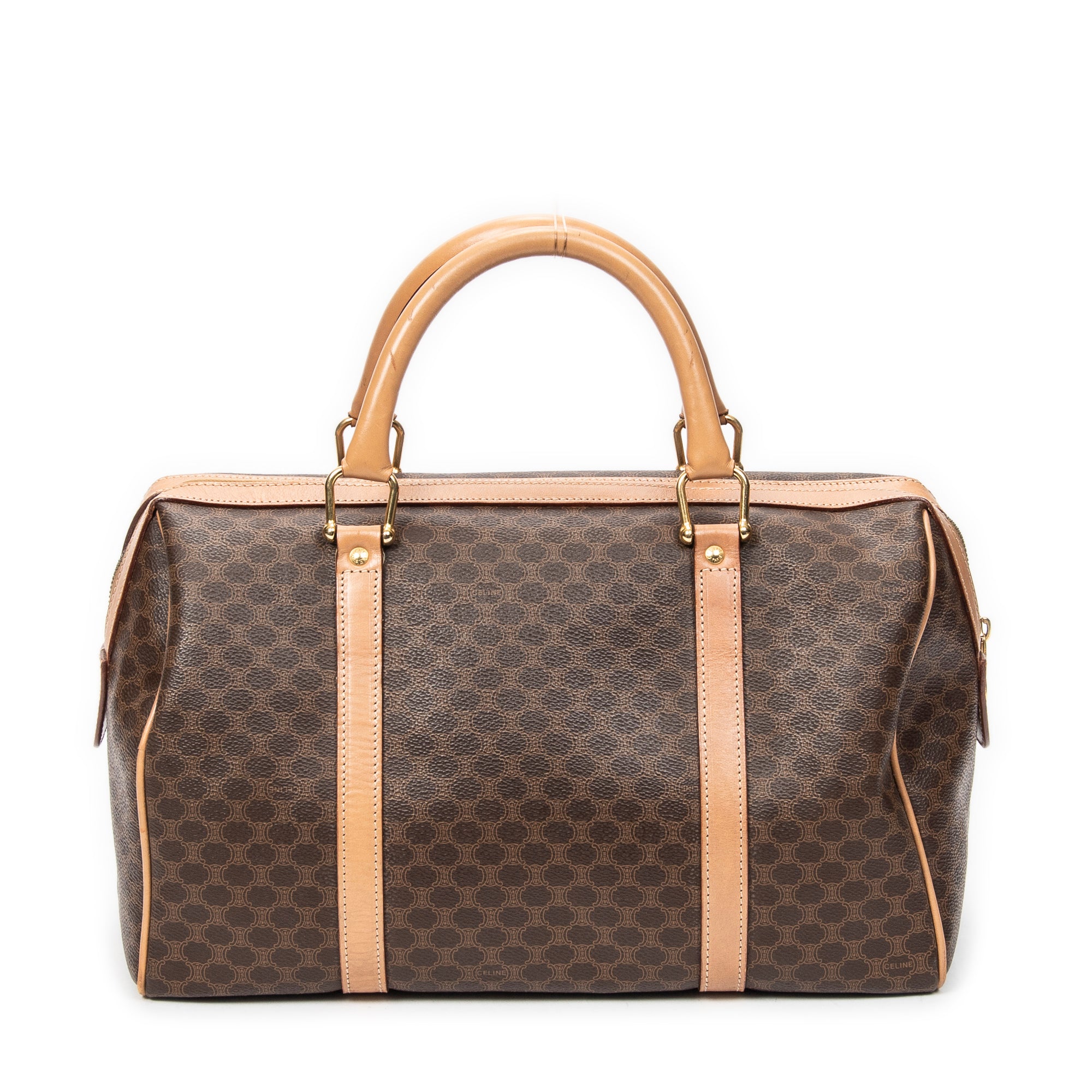 Handbag Medium Boston Beige Macadam Coated Canvas