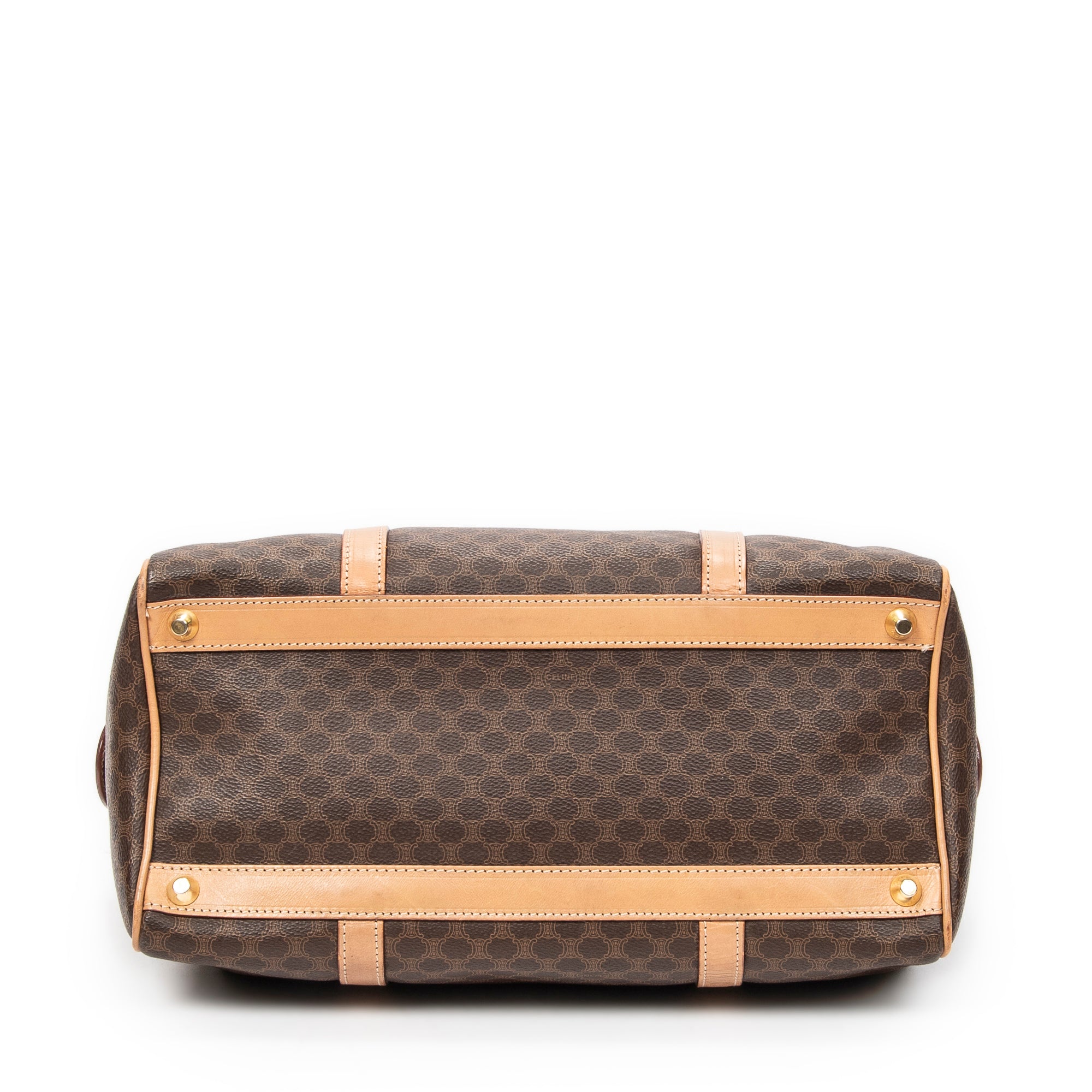 Handbag Medium Boston Beige Macadam Coated Canvas
