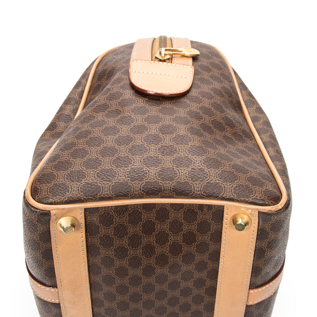 Handbag Medium Boston Beige Macadam Coated Canvas