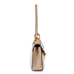 Shoulder Bag Small Drew Peach Grained Calfskin Leather