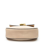 Shoulder Bag Small Drew Peach Grained Calfskin Leather