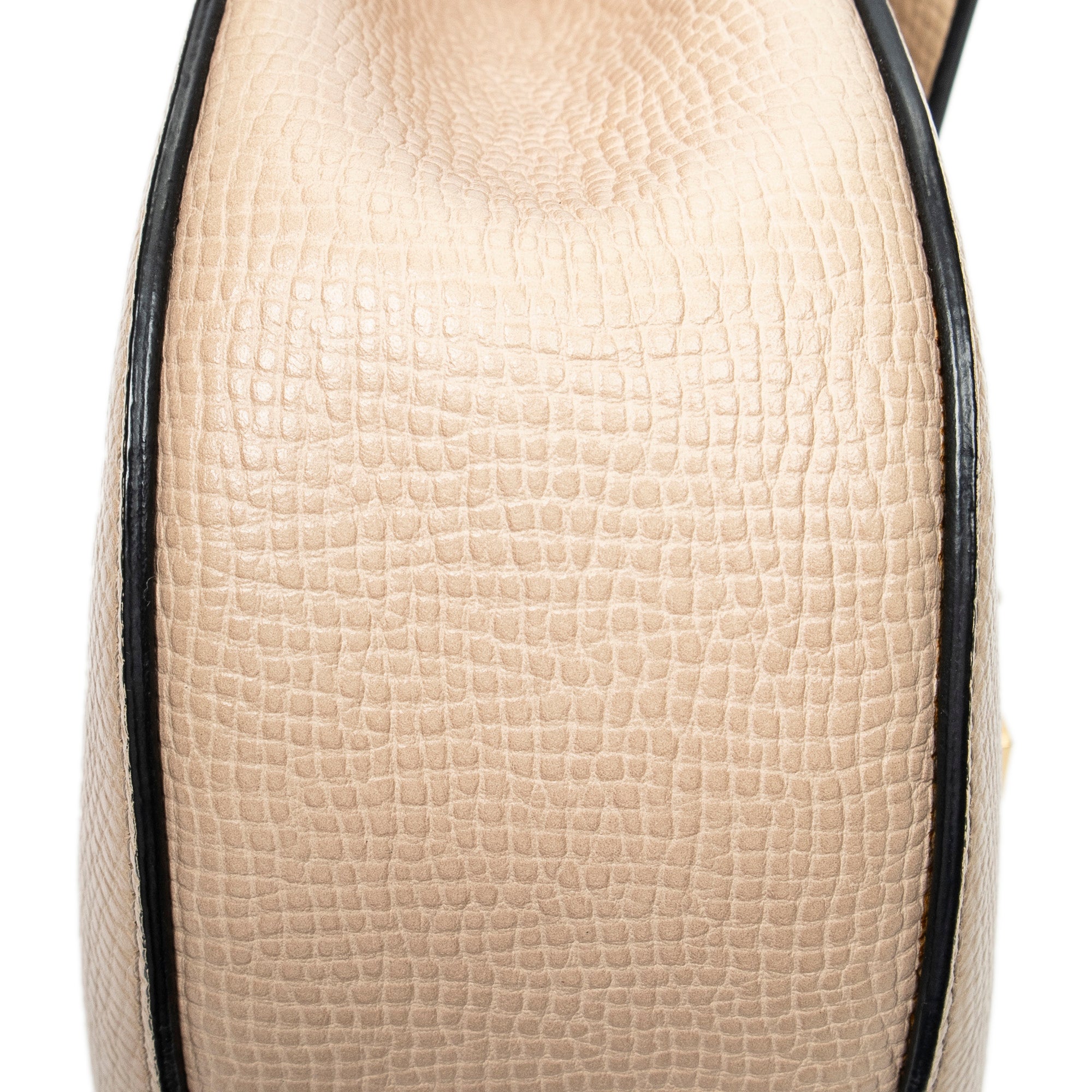 Shoulder Bag Small Drew Peach Grained Calfskin Leather