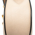 Shoulder Bag Small Drew Peach Grained Calfskin Leather