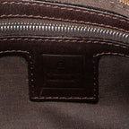 Bolso de Hombro Baguette de Lona Zucca Marrón