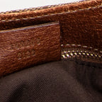 Shoulder Bag Small Bamboo Tote Brown Monogrammed Canvas