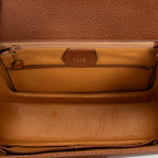 Shoulder Bag Medium Bamboo Top Handle Flap Tan Grained Calfskin Leather