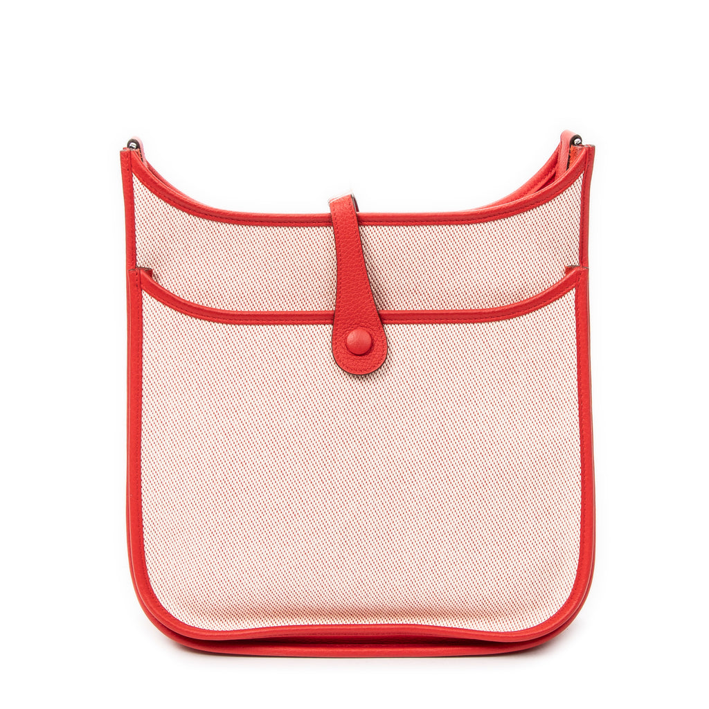 Shoulder Bag Evelyne III PM Red Toile H Canvas