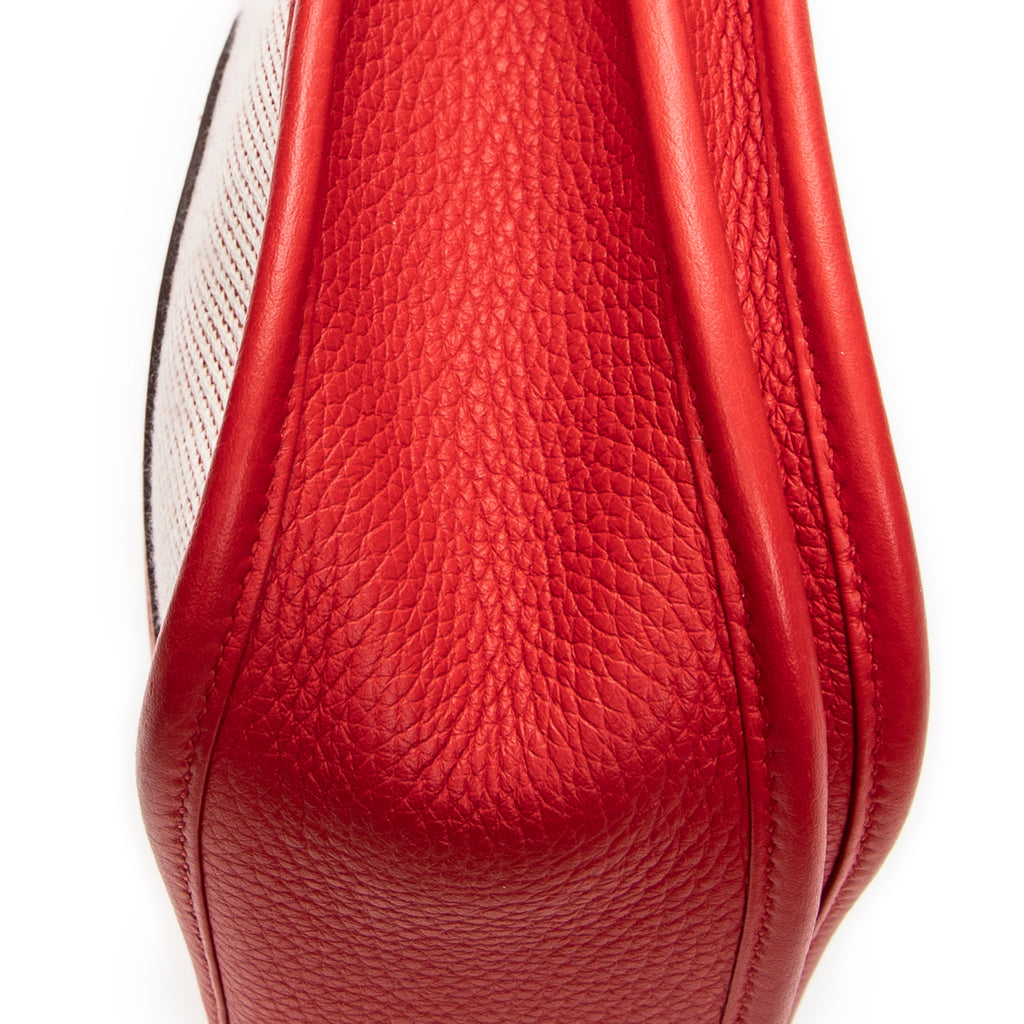 Shoulder Bag Evelyne III PM Red Toile H Canvas