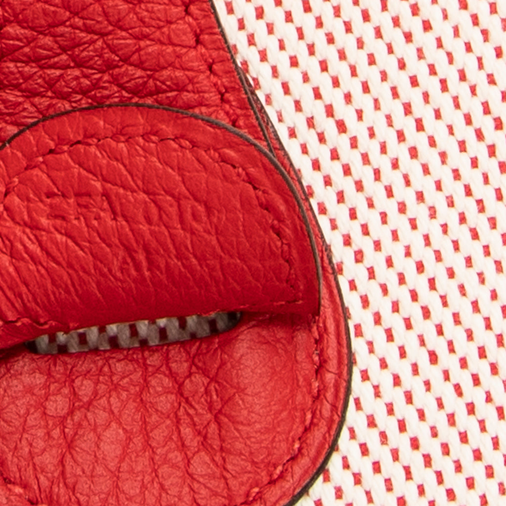 Shoulder Bag Evelyne III PM Red Toile H Canvas