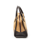 Shoulder Bag Vintage Amazona 28 Brown Suede Leather