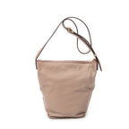 Shoulder Bag Anagram Bucket Crossbody Light Pink Calfskin Leather