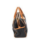 Handbag Small Vintage Boston Brown Coated Canvas