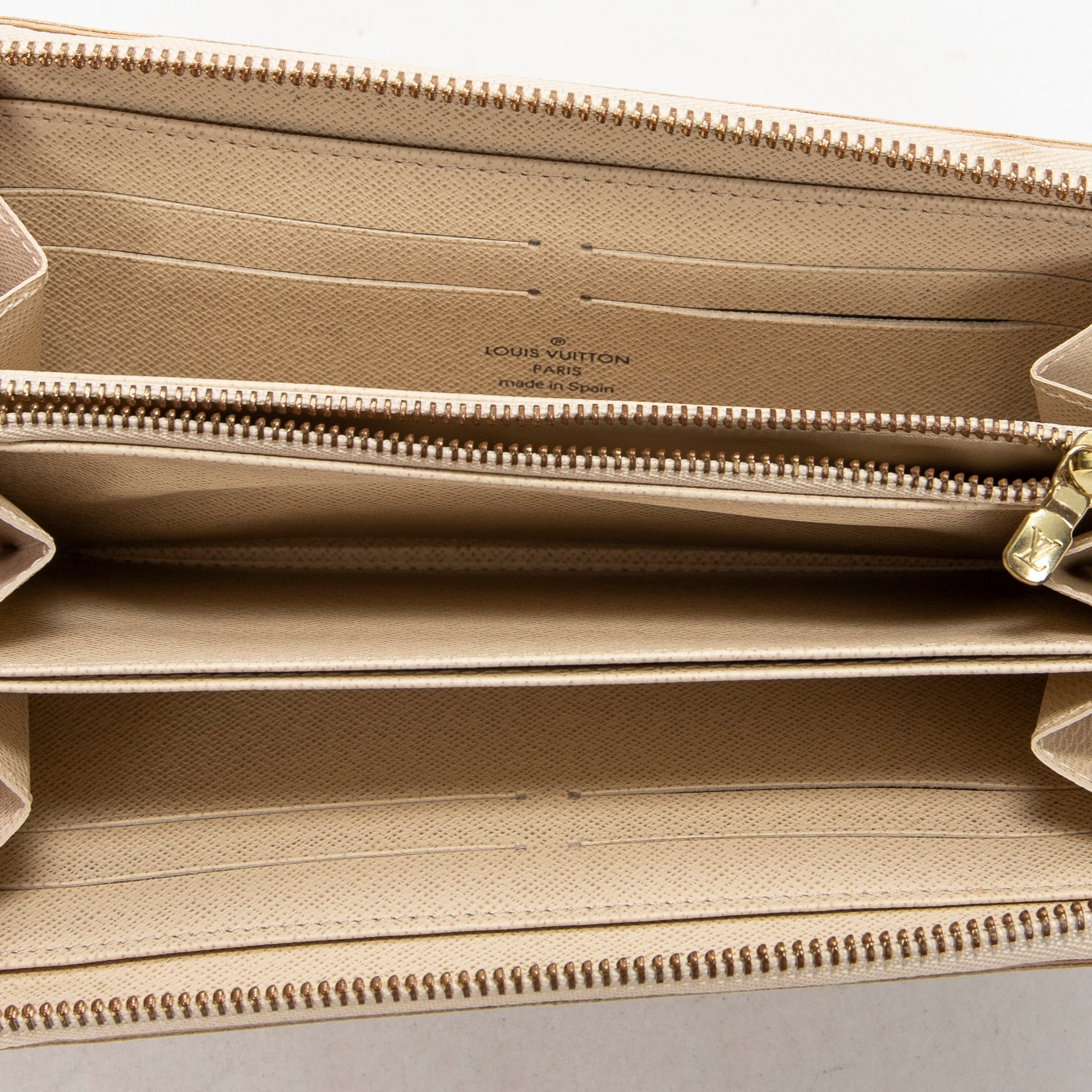 Wallet Zippy Wallet Ivory Damier Azur