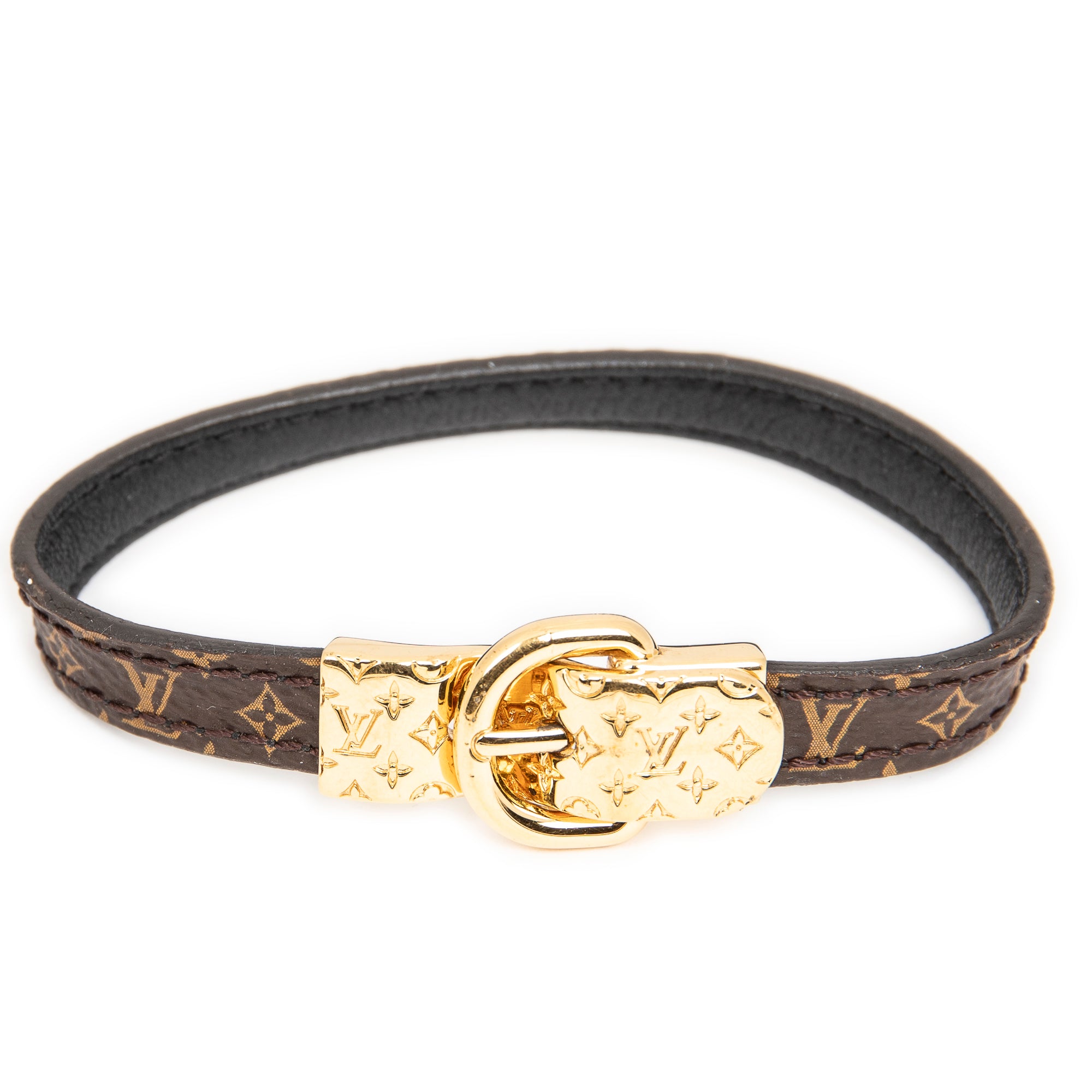 Bracelet Fasten Your LV Bracelet 19 Brown Monogram Canvas
