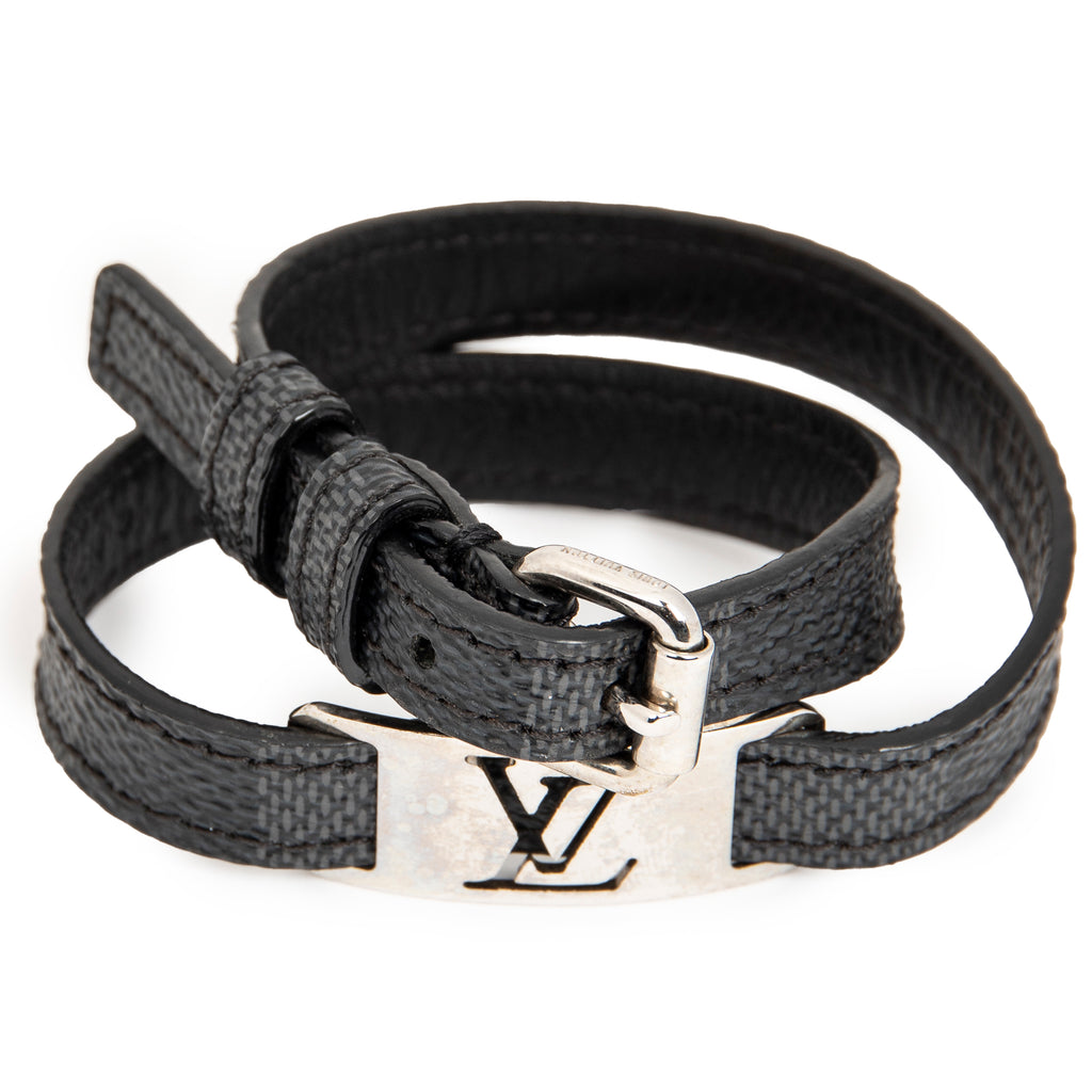 Bracelet Sign It Double Wrap Bracelet Black Damier Graphite