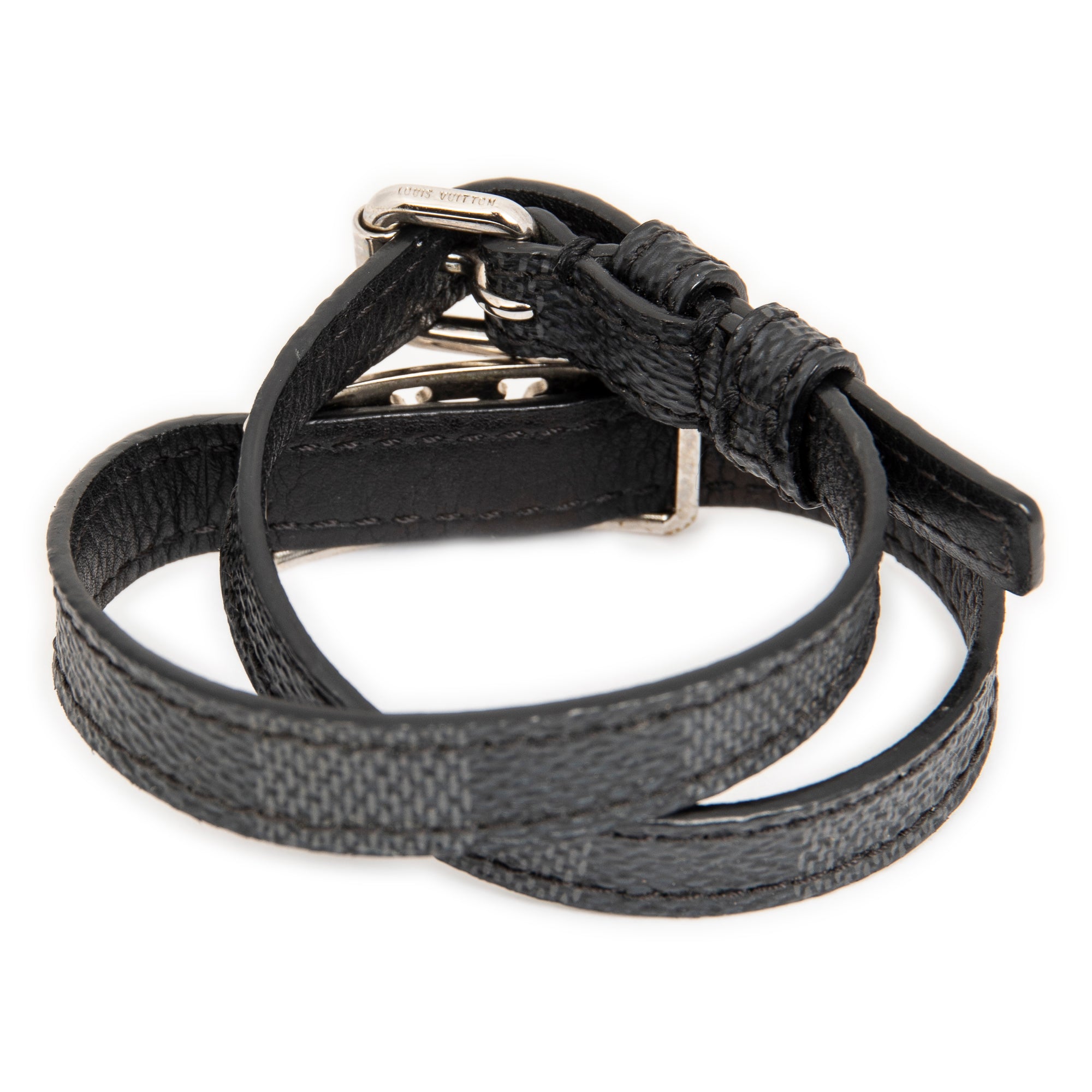 Bracelet Sign It Double Wrap Bracelet Black Damier Graphite