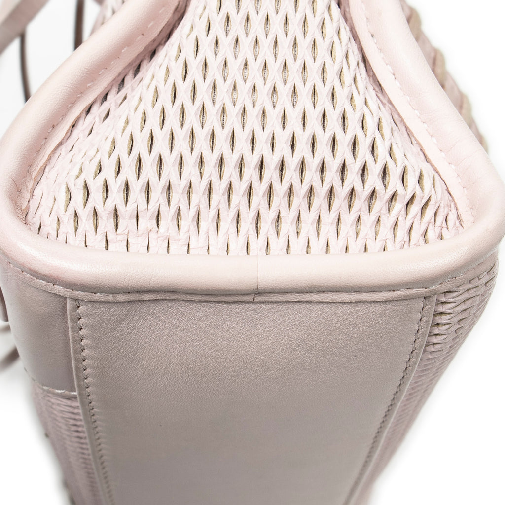 Shoulder Bag Classic Mini City Light Pink Perforated Leather
