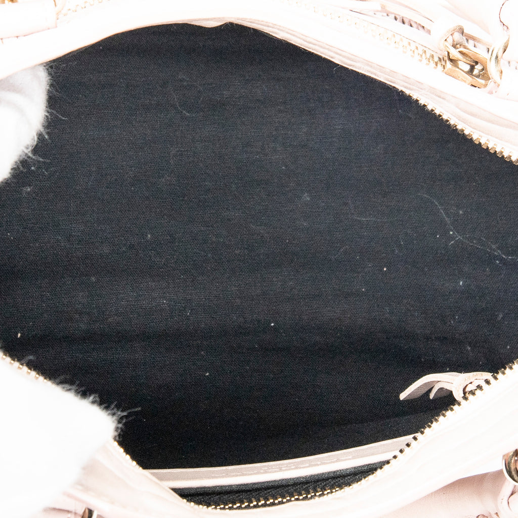 Shoulder Bag Classic Mini City Light Pink Perforated Leather