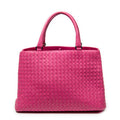 Handbag Milano Tote Fuchsia Intrecciato Leather