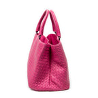 Handbag Milano Tote Fuchsia Intrecciato Leather