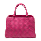 Handbag Milano Tote Fuchsia Intrecciato Leather