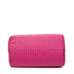 Handbag Milano Tote Fuchsia Intrecciato Leather