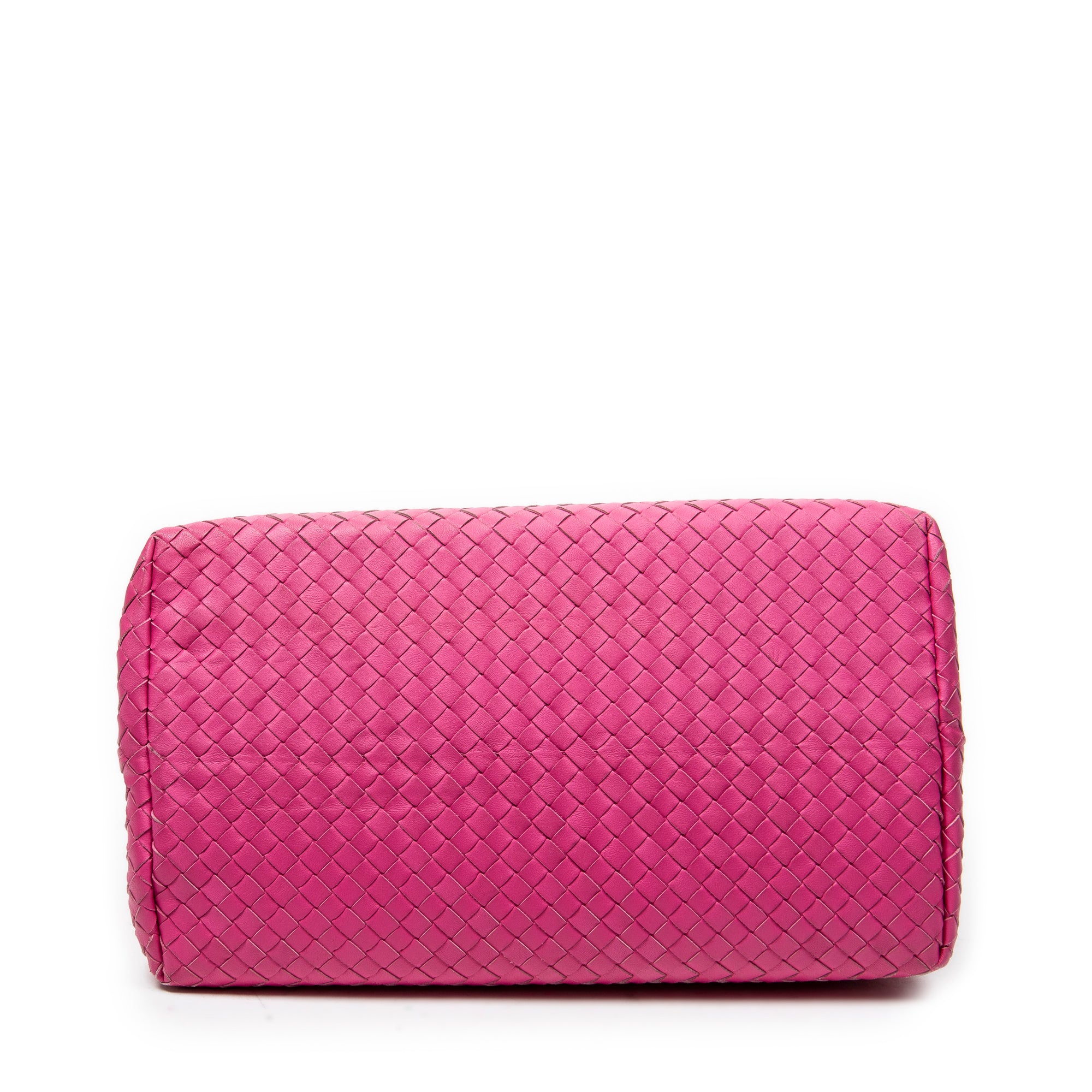 Handbag Milano Tote Fuchsia Intrecciato Leather