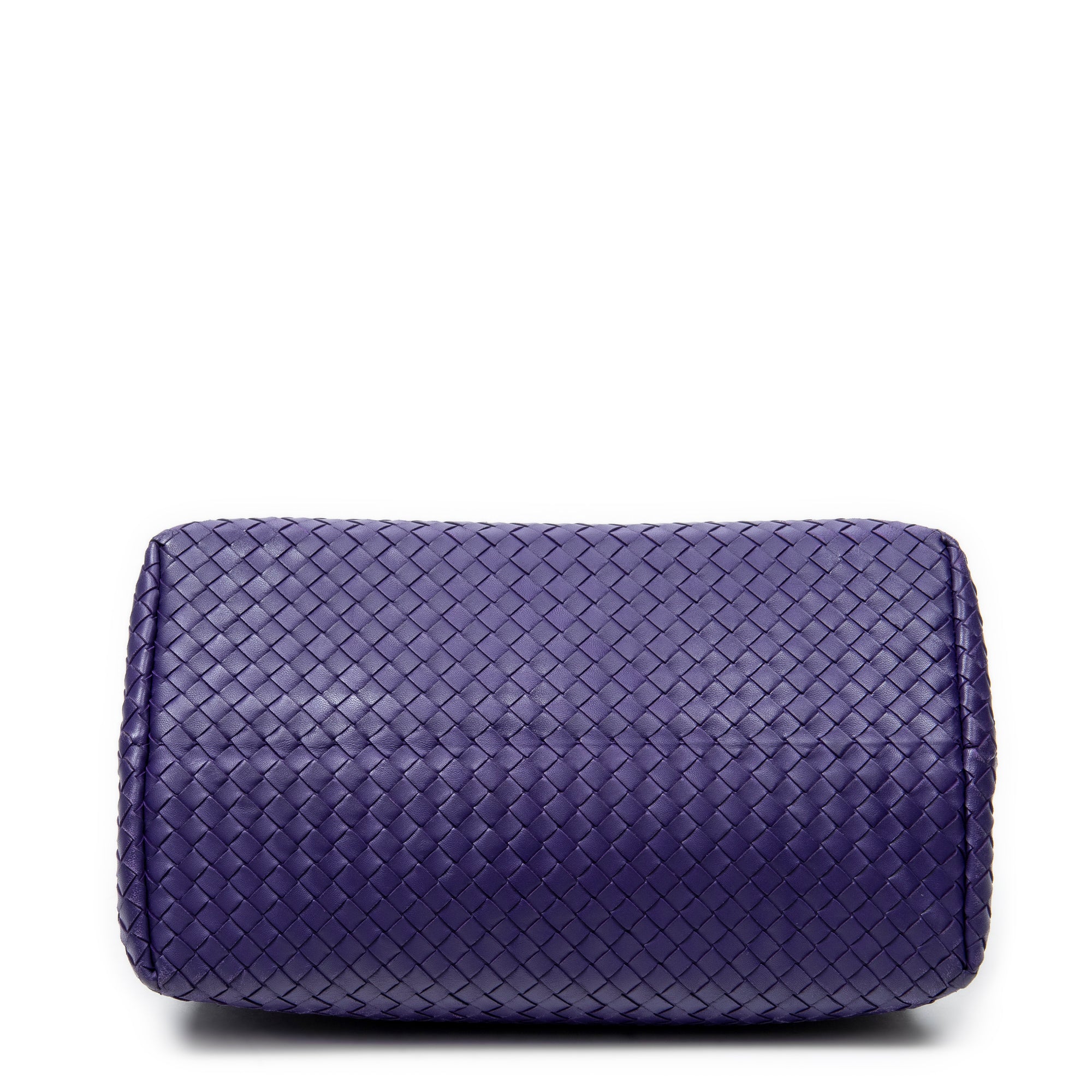 Handbag Milano Tote Purple Intrecciato Leather