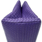 Handbag Milano Tote Purple Intrecciato Leather