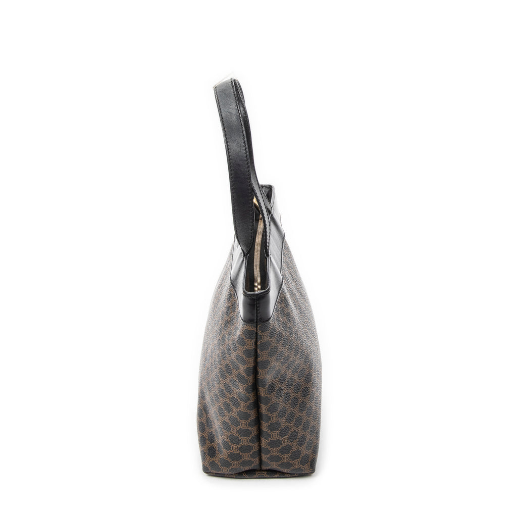 Handbag Zip Tote Black Macadam Canvas