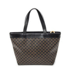 Handbag Zip Tote Black Macadam Canvas