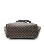 Handbag Zip Tote Black Macadam Canvas
