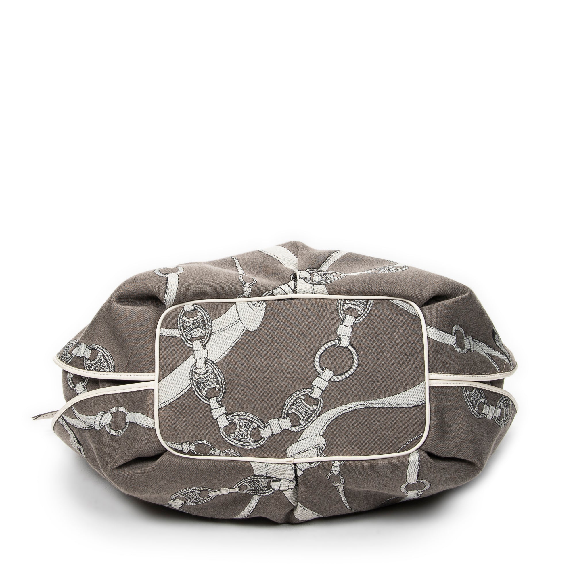 Shoulder Bag Large Bittersweet Grey Macadam Print Canvas